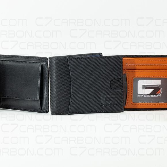 NWT Carbon Fiber Leather Wallet Bifold with RFID Blocking Ships today - Picture 12 of 14